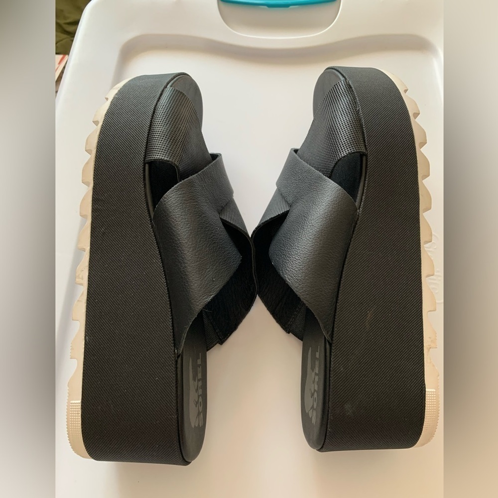 Sorel Womens Cameron platform slides sandals. 10 - Picture 5 of 7